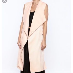 MinkPink Blush long vest